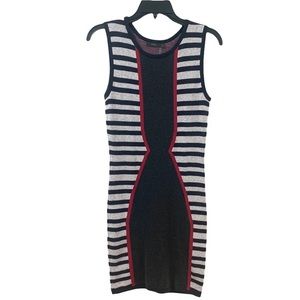 THML Stripped Bodycon Sheath Dress